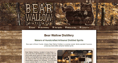 Desktop Screenshot of bearwallowdistillery.com