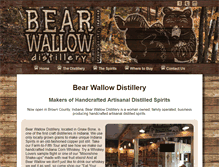 Tablet Screenshot of bearwallowdistillery.com